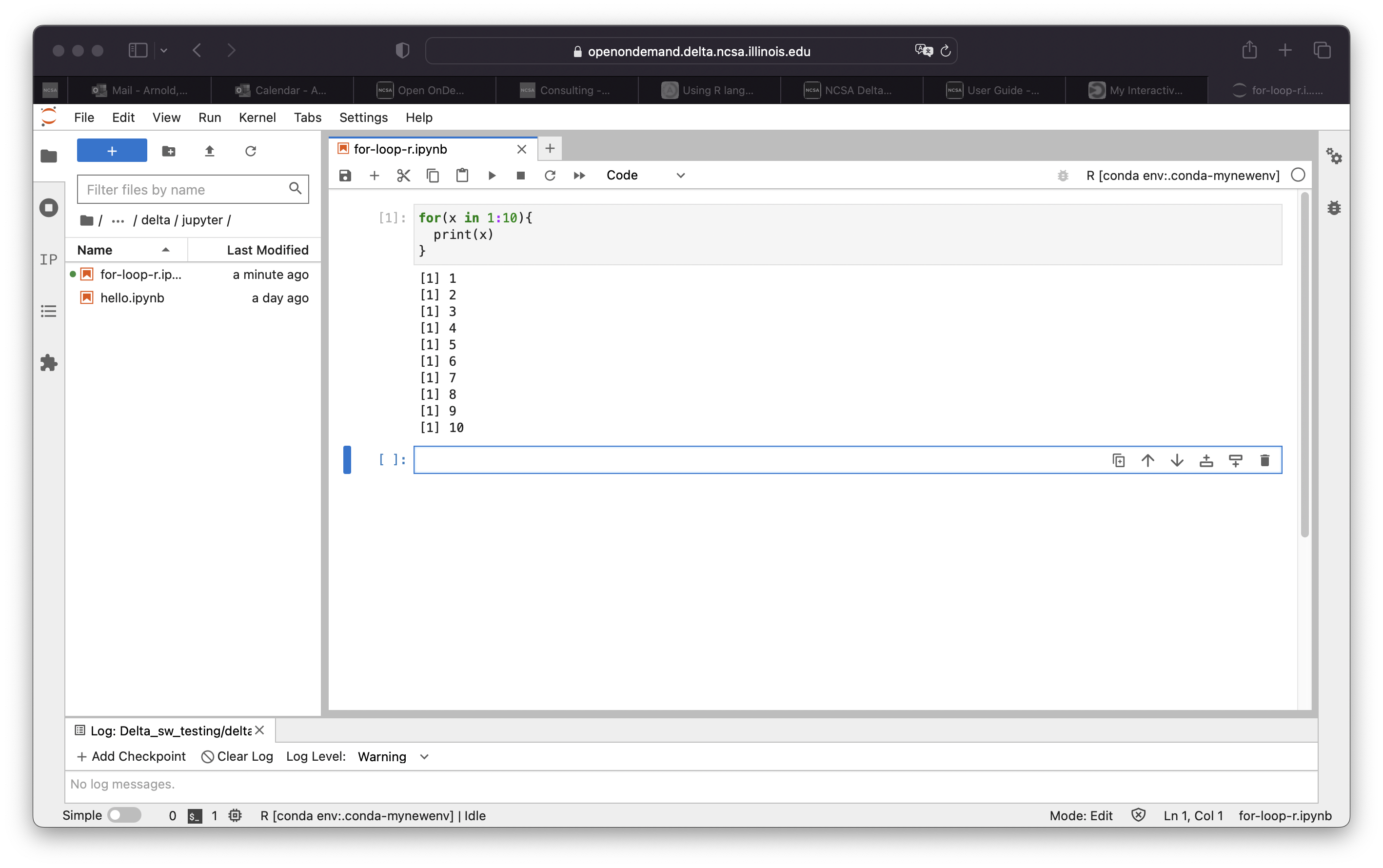Example of using R in a Jupyter notebook.